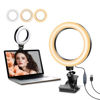 Picture of Selfie Ring Light for Laptop - Napto Ring Light with 360° Clip, Portable Ring Light for Computer Video Conference, LED USB Webcam Desk Ring Light for Makeup, Live Streaming, Tiktok (6.3 inch)