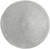 Picture of SHACOS Round Braided Placemats Set of 8 Washable 15 inch Round Table Mats Woven Place Mats for Dining Table (Silver, 8)