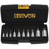 Picture of LEXIVON XZN Triple Square Spline Bit Socket Set, Premium S2 Alloy Steel | 10-Piece European Style M4 - M18 Set | Enhanced Storage Case (LX-145)