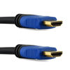 Picture of Premium Braided Nylon HDMI Cable Gold Series High Speed HDMI Cable with Ferrite Core for PS4, X-Box, HD-DVR, Digital/Satellite Cable HDTV 1080P Blue (15 Feet)