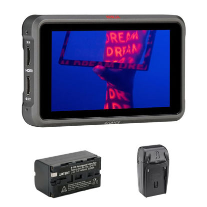 Picture of Atomos Ninja V+ 5" 8K HDMI H.265 Raw Recording Monitor Bundle with Lithium-Ion Battery Pack and AC/DC Charger