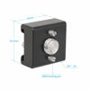 Picture of CAMVATE 3/8"-16 Cold Shoe Mount Adapter with Locating Pins Compatible for ARRI Standard Mounting Points - 2621