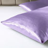 Picture of Love's cabin Silk Satin Pillowcase for Hair and Skin (Light Purple, 20x36 inches) Slip King Size Pillow Cases Set of 2 - Satin Cooling Pillow Covers with Envelope Closure