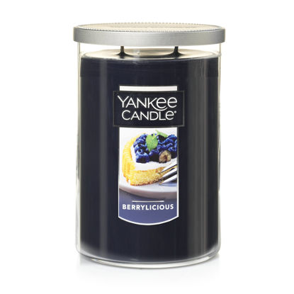 Picture of Yankee Candle Berrylicious Scented, Classic 22oz Large Tumbler 2-Wick Candle, Over 75 Hours of Burn Time