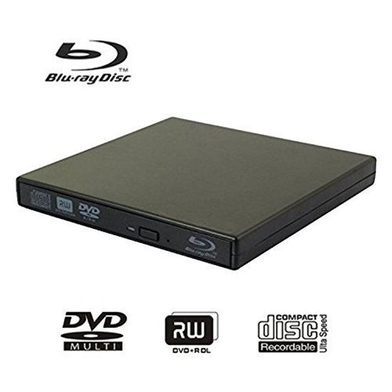 Picture of External blu-ray disc drive, USB portable DVD burner,BD-ROM,DVD/CD-RW/ROM Writer/Player,Support xp/win/Linux system related desktop, notebook, etc (black)