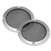 Picture of X AUTOHAUX 2pcs for 3" Speaker Grille Cover Mesh Trim Round Subwoofer Grille Horn Protective Guard Silver Tone Car Auto Stereo Accessory