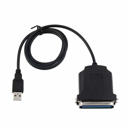Picture of Qewmsg USB to Parallel IEEE Printer Adapter Cable USB Parallel to Print The IEEE USB Turn Old Printer 36 PIN Support Scanner