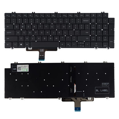 Picture of SUNMALL Replacement Keyboard Compatible with Dell Latitude 5520 5521 Precision 3560 3561 with Backit