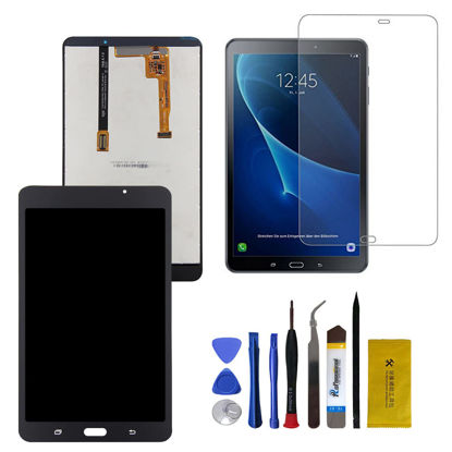 Picture of ANWARKA LCD Touch Screen Assembly Digitizer Compatible with Samsung Galaxy Tab A 7.0 2016 T280 LCD Touch Screen Display Assembly Replacment with Tempered Glass and Tool (Black)