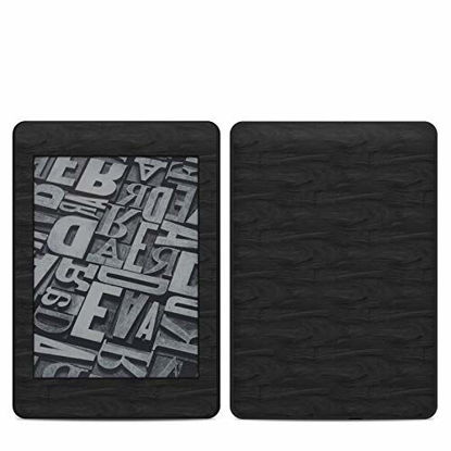 Picture of Black Woodgrain Amazon Kindle Paperwhite 2018 Full Vinyl Decal - No Goo Wrap, Easy to Apply Durable Pro