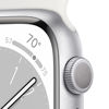 Picture of Apple Watch Series 8 (GPS, 45MM) Silver Aluminum Case with White Sport Band (Renewed)