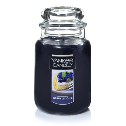 Picture of Yankee Candle Berrylicious Scented, Classic 22oz Large Jar Single Wick Candle, Over 110 Hours of Burn Time