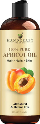 Picture of Handcraft Apricot Kernel Oil - 100% Pure And Natural - Premium Quality Cold Pressed Carrier Apricot Oil for Aromatherapy, Massage and Moisturizing Skin - 8 fl. Oz