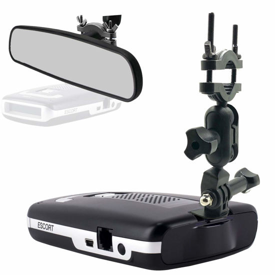 Picture of AccessoryBasics Car Rear View Mirror Radar Detector Mount for Escort Max/Max 2 / Max IIRequire 1" stem Space to Install (NOT Compatible with MAX360C / Max360 or New MAX3 w/Magnetic Dock Radar)