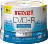 Picture of Maxell 638011 DVD-R Discs, 4.7GB, 16x, Spindle, Gold, 50/Pack