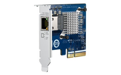 Picture of QXG-10G1TB Single 10GbE Port, Supports up to Five speeds (10G / 5G / 2.5G / 1G / 100M), and maximizes Your NAS Network connectivity