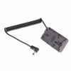 Picture of Fotga NP-F Dummy Battery DC Coupler with Extendable DC 5.5*2.5mm Cable for NP-F970 NP-F960 NP-F770/F750/F550 to Power Video LED light Camera Monitor YN300 II YN-600 W260 5080LED 5010LED 5012LED 5010A