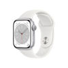 Picture of Apple Watch Series 8 41mm GPS Silver Aluminum Case - White Sport Band