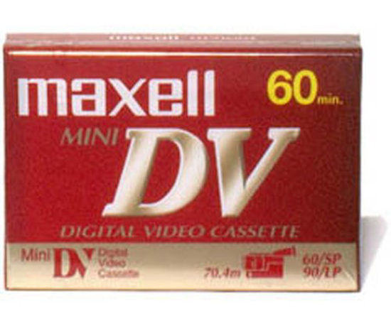 Picture of Maxell 298017 MiniDV Videocassette - T38614