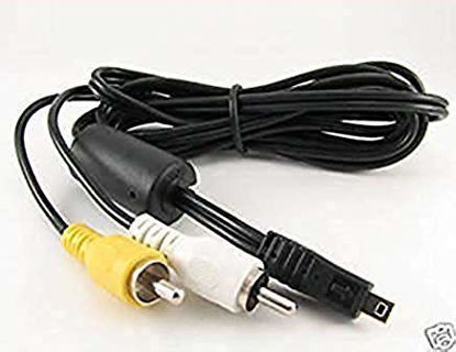 Picture of PhotoHighQuality AV Video Cable, Compatible for Pentax I-AVC7, IAVC7, Q Black, Q White, Optio RZ18, RX18, WG-1, WG1, Wpi,