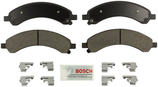 Picture of Bosch BE989H Blue Disc Brake Pad Set with Hardware - REAR