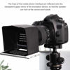 Picture of Smart Phone Teleprompter with Lens Adapter Rings Kit,Portable Affordable Tablet DSLR Cameras,Supports Wide Angle Lens,APP Compatible with iPad/Android Remote Controller Rings Cleaning Kit