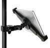 Picture of iShot G10 Pro Large iPad Pro Universal Tablet Tripod Monopod Mic Music Stand Mount Adapter Holder + HD Metal Pipe Pole Bar Clamp w/ 360° Swivel Ball - Compatible with iPad Pro & 9-13" Tablets