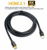 Picture of DTECH 3m 8K HDMI Cable Ultra HD 4K 120Hz 8K 60Hz HDR eARC 48 Gbps YUV 4:4:4 HDMI 2.1 Male to Male Cord for Monitor Computer Laptop (3 Meter, Black)