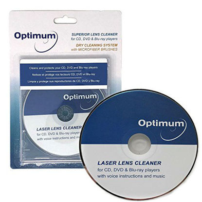 Picture of Laser Lens Cleaner for CD DVD Bluray Players with Voice Instructions and Microfiber Brushes