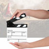 Picture of Clap Board,Mini Acrylic Director Scene Clapperboard,Classic Movie Film Clap Board,TV Movie Action Board Film Cut Prop,with a Pen,for Shoot Props/Film/Cosplay/Background,etc.(Black&White)