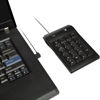 Picture of V7 Space Saving Ergonomic Spill Resistant 19 Key USB Numeric Keypad for Windows Desktop PC Notebook Laptop (KP0N1-7N0P) - Black