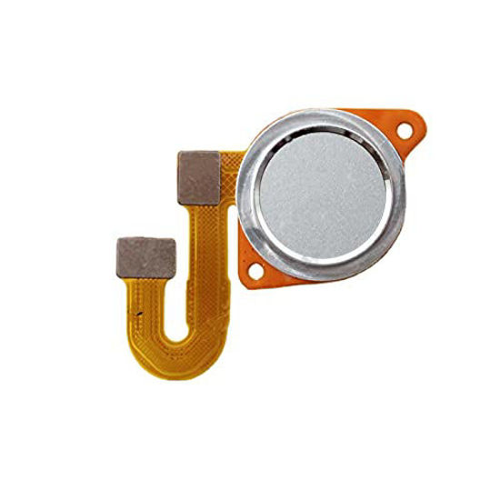 Picture of 1pcs ruichuang Fingerprint Sensor Reader Scanner Flex Cable Home Button Replacement for Motorola Moto One 5G Ace/G 5G XT2113 (Silver)