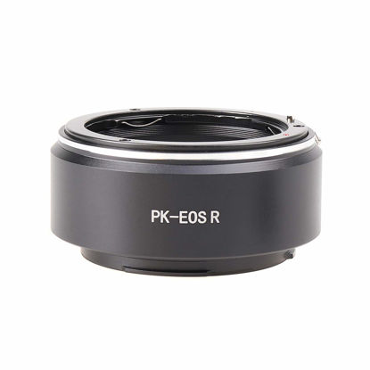 Picture of Hersmay PK-EOSR Lens Mount Adapter for Pentax K PK Mount Lens to Fit for Canon EOS R R5 R6 R5C RP Mount Full Frame Mirrorless Camera