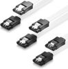 Picture of QIVYNSRY SATA Cable III 3 Pack SATA Cable III 6Gbps Straight HDD SDD Data Cable with Locking Latch 18 Inch Compatible for SATA HDD, SSD, CD Driver, CD Writer - White