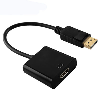 Picture of DP to HDMI Adapter, Gold-Plated DisplayPort Male to HDMI Female Converter 60Hz Compaitible with PC Laptop Dell HP Monitor HDTV Projector and More Passive