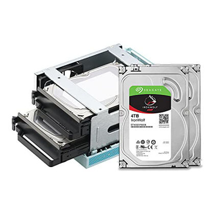 Picture of QNAP 2 Bay Home NAS with 4TB Storage Capacity, Preconfigured RAID 1 Seagate IronWolf Drives Bundle, with 1GbE Ports (TS-230-24S-US)