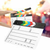 Picture of Acrylic Film Clapboard, 30x25cm/11.81x9.84" Movie Props Clap Board Dry Erase Director's Cut Action Scene Clapper Board Clap Photography Tool(Colorful)