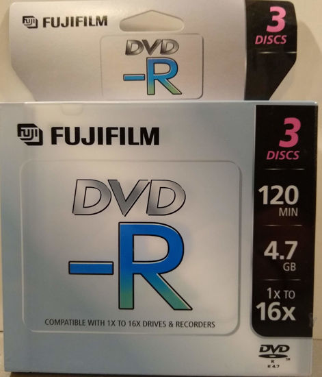 Picture of FUJI DVD-R FUJI/3 8X Recordable DVD-R Discs with Jewel Cases