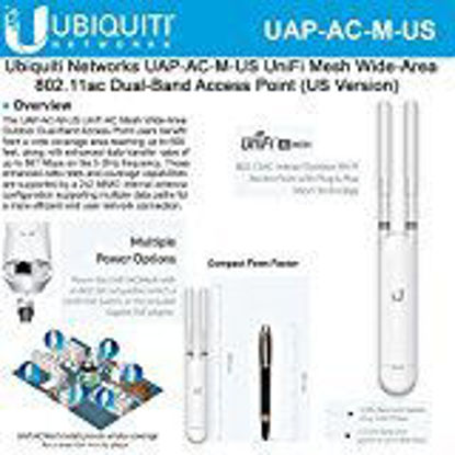 Picture of Ubiquiti Network UAP-AC-M US UniFi AC Mesh Wide-Area Indoor/Outdoor Dual-Band Access Point