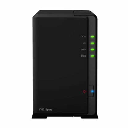 Picture of Synology DiskStation DS218play NAS Server with RTD1296 1.4GHz CPU, 1GB Memory, 8TB HDD Storage, 1 x 1GbE LAN Port, DSM Operating System
