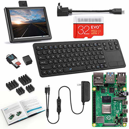 Picture of Vilros Raspberry Pi 4 8GB Desktop Set with 8 Inch Screen and 15 Inch Keyboard/Touchpad Combo (8GB)