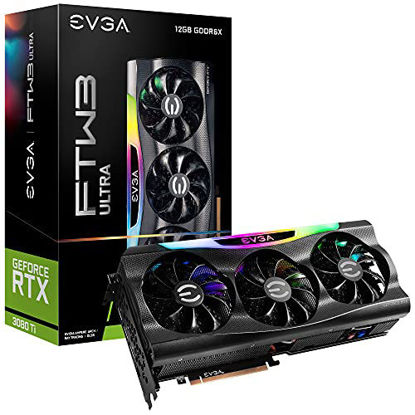 Picture of EVGA GeForce RTX 3080 Ti FTW3 Ultra Gaming, 12G-P5-3967-KR, 12GB GDDR6X, iCX3 Technology, ARGB LED, Metal Backplate