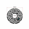 Picture of uxcell 48 LEDs 850nm IR Infrared Board 45 Degree Round Plate IR Illuminator Board Bulb for CCTV Security Camera 5pcs