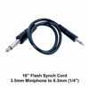 Picture of Sunset Foto 16" Sync Cord 3.5mm (1/8") to 6.3mm (1/4") for Pocket Wizard Flash Photography