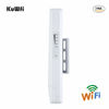 Picture of Gigabit Wireless Bridge, KuWFi 900Mbps 5.8G Outdoor WiFi Bridge Point to Point 5KM Transmitter with14dBi High Gain Antenna and Gigabit RJ45 Port IP65 Waterproof 2-Pack