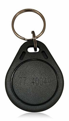 Picture of 5 AuthorizID Thin 26 Bit Proximity Key Fobs Weigand Prox Keyfobs Compatable with ISOProx 1386 1326 H10301 Format Readers. Works with The vast Majority of Access Control Systems