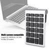 Picture of ASHATA Numeric Keypad,22 Keys Numeric Keypad USB 2.4G Wireless Mini Ergonomic Keyboard with Receiver,Support for Android, for Windows, for Mac OS Systems.(Silver Black)