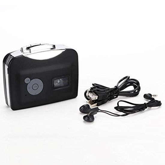 Picture of Jimfoty Tape MP3 Converter, Tape Converter, Cassette to MP3 Converter, with Headphones, with Playback Function, Cassette Converter, Digital Stereo for Home, for Outdoor