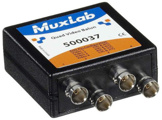 Picture of MuxLab 500037 Quad Video Balun, BNC