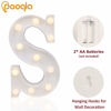 Picture of Pooqla LED Marquee Letter Lights Sign, Light Up Alphabet Letter for Home Party Wedding Decoration S